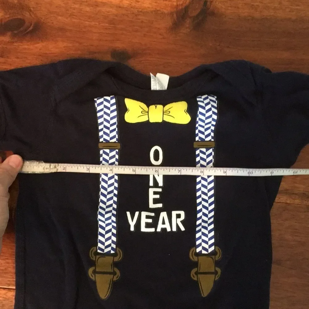 Rabbit skins boys bodysuit 24m one year birthday